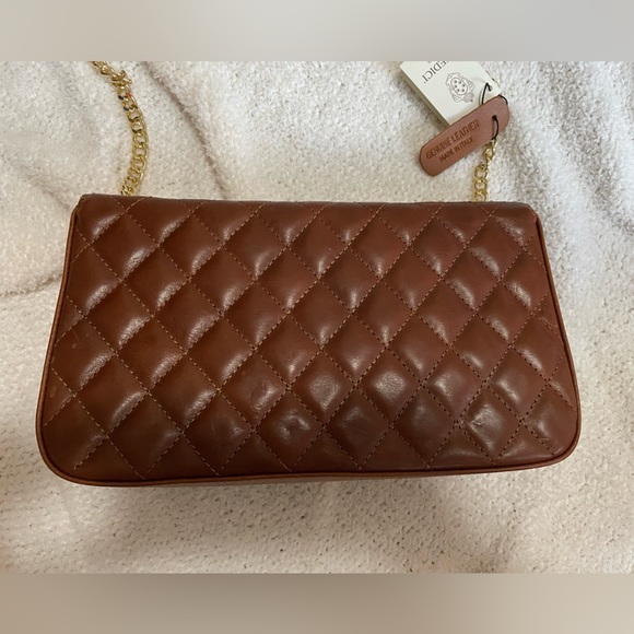 NWT I Medici Firenze Italian‎ Leather Quilted Purse in Rich Chocolate - Picture 3 of 14